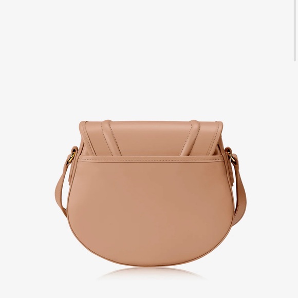 Gigi New York Jenni Saddle Bag in cappuccino Italian calfskin leather - Picture 2 of 12